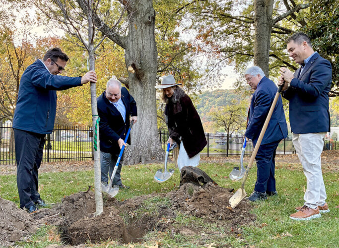 Trees planted to honor Governor’s Mansion’s 100th anniversary